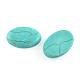 Craft Findings Dyed Synthetic Turquoise Gemstone Flat Back Cabochons(TURQ-S276-6x8mm-01)-1