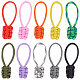 20Pcs 10 Colors Nylon Braided Zipper Pull Tab(FIND-GF0004-46)-1