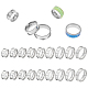18Pcs 9 Size 201 Stainless Steel Grooved Finger Ring Settings(STAS-UN0049-69P)-1