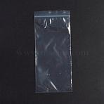 Plastic Resealable Packaging Bags, Top Seal, Self Seal Bag, Rectangle, White, 18x8cm, Unilateral Thickness: 2.1 Mil(0.055mm), 100pcs/bag(OPP-G001-F-8x18cm)