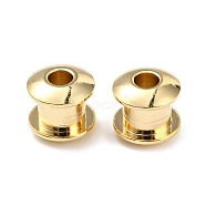 201 Stainless Steel Beads, Column, Real 18K Gold Plated, 7x6.5mm, Hole: 2.3mm(STAS-H180-04G)