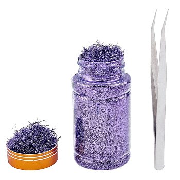 Foil Chip Flake, Nail Art Decoration Accessories, Purple, Bottle: 87x46mm, 1 bottle