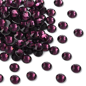 Preciosa&reg Crystal Hotfix Flatback Stones, Czech Crystal, Round(438 11 612 Chaton Rose VIVA 12 &reg), 20050 Amethyst, SS16(3.8~4mm)