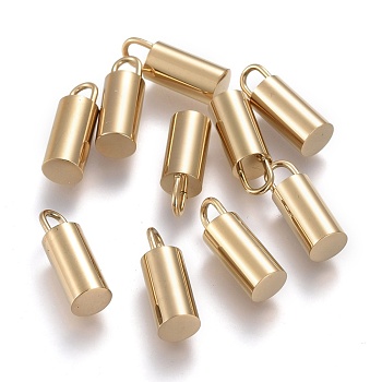 Ion Plating(IP) 304 Stainless Steel Pendants, Lock, Golden, 16.5x6mm, Hole: 3x4mm