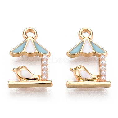 Light Gold Plated Alloy Charms(ENAM-T009-44A)-2