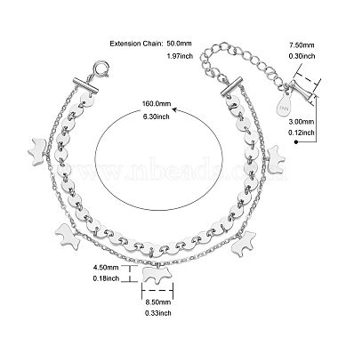 bracelets en argent sterling plaqué rhodium shegrace 925(JB455A)-2