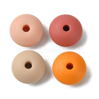 Rondelle Food Grade Eco-Friendly Silicone Focal Beads(SIL-F003-07B)-2