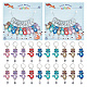 Alloy Enamel & Acrylic Pendant Locking Stitch Markers(HJEW-AB00108)-1