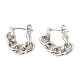 Rack Plating Brass Chain Ear Studs for Women(EJEW-Q770-15P)-1
