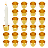 Aluminum Candle Cups, Column, Golden, 27x19mm, Hole: 5mm, Inner Diameter: 21mm(FIND-WH0110-988)