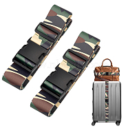 Polyester Adjustable Packing Luggage Straps, Suitcase Belts with Plastic Buckle, Coconut Brown, 39-3/8~74 inch(100~188cm)(AJEW-WH0515-30)