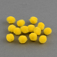 DIY Doll Craft Pom Pom Yarn Pom Pom Balls, Yellow, 20mm, about 500pcs/bag(AJEW-S006-20mm-02)
