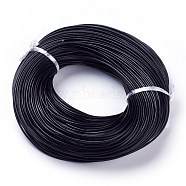 Cowhide Leather Cord, Genuine Leather Strip Cord Braiding String, Black, about 2.0mm thick(NPS001Y-3)