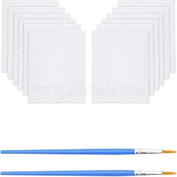 Painting Supplies, with Stretched Canvas, Cotton Covered Wood Primed Framed and  Plastic Art Brushes Pen Value Sets, Mixed Color, 50x50x10mm(AJEW-NB0001-80)