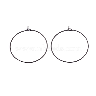 24Pcs 4 Size 316L Surgical Stainless Steel Hoop Earring Findings(X1-STAS-ZZ0001-03EB)-4