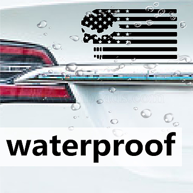 4Pcs 4 Styles Square PET Waterproof Self-adhesive Car Stickers(DIY-GF0007-45H)-3
