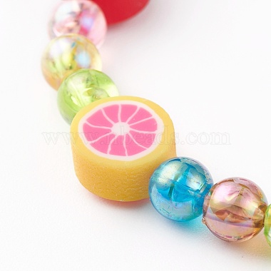 Transparent Acrylic Beads Stretch Kids Bracelets(BJEW-JB06326)-5