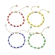 Glass Seed Braided Bead Bracelet for Women(BJEW-JB09656)-1