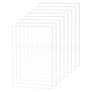 Transparent Plastic Board with Protective Paper for Photo Frame Replacement, DIY Display Projects, Craft, Rectangle, Clear, 12.8x8.8x0.04cm(DIY-OC0003-74A)