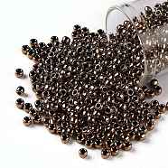 TOHO Round Seed Beads, Japanese Seed Beads, (221) Bronze, 8/0, 3mm, Hole: 1mm, about 1110pcs/50g(SEED-XTR08-0221)