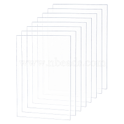 Transparent Plastic Board with Protective Paper for Photo Frame Replacement, DIY Display Projects, Craft, Rectangle, Clear, 12.8x8.8x0.04cm(DIY-OC0003-74A)