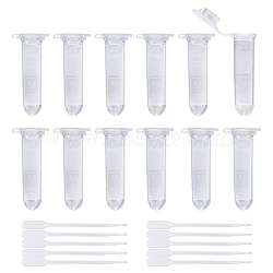 Disposable Plastic Transfer Pipettes and Transparent Disposable Plastic Centrifuge Tube, with Cap, Lab Supplies, Clear(DIY-BC0001-82)