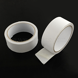 Office School Supplies Double Sided Adhesive Tapes, White, 24mm, about 10m/roll, 9rolls/group(TOOL-Q007-2.4cm)