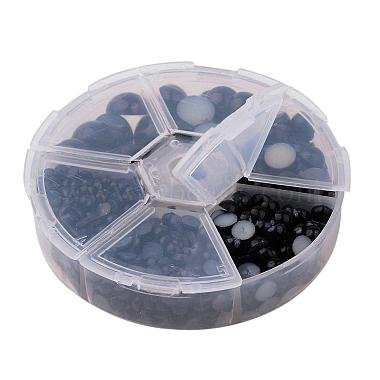 1Box ABS Plastic Imitation Pearl Dome Cabochons(SACR-JP0001-25)-2