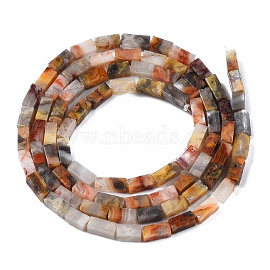 Natural Crazy Agate Beads Strands(G-S299-142)-2