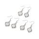 Natural Quartz Crystal Vase Dangle Earrings(EJEW-A092-01P-20)-1