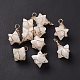 Natural Quartz Crystal Copper Wire Wrapped Pendants(G-B041-02G-19)-1