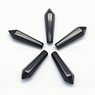 Natural Obsidian Pointed Beads, Bullet, Undrilled/No Hole Beads, 30.5x9x8mm(X-G-E490-C17)