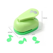 Plastic Paper Craft Hole Punches, Paper Puncher for DIY Paper Cutter Crafts & Scrapbooking, Musical Note, 49x72x56mm(PW-WG72048-05)