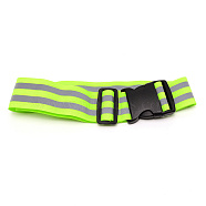 Polyester Reflective Hip Belt, with Plastic Buckles, Night Running, Green Yellow, 660~1160x50x1mm(AJEW-WH0258-038)