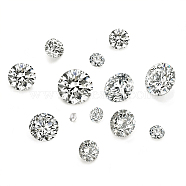 Cubic Zirconia Cabochons, Grade A, Faceted, Diamond, Clear, 1mm, 2mm, 3x2mm, 4x2.5mm, 5x3mm, 50pcs/set(ZIRC-TA0001-03)