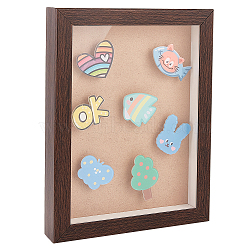 Plastic Photo Frames, Tabletop Display Photo Frame, Rectangle, Coconut Brown, 220x170x28.5mm, Inner Diameter: 190x138mm(DJEW-WH0043-14A-02)