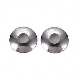 201 Stainless Steel Bead Caps, Apetalous, Stainless Steel Color, 11x2mm, Hole: 4mm(STAS-Q239-014)