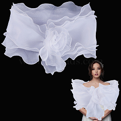 Chiffon Shawl, Women Wraps, White, 1780x250mm(AJEW-WH20054-037C)