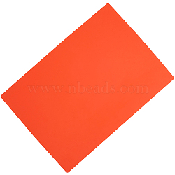 Synthetic Rubber Stamp Sheet, for Stamp Engraving Machines DIY Crafts, Rectangle, Orange Red, 300x210x2.5mm(FIND-WH20019-23B)