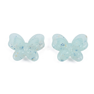 perles acryliques opaques style pierre marbr&eacute;e(OACR-G009-05A)-1