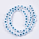 Chapelets de perles vernissées manuelles(LAMP-S191-02A-08)-1