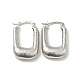 Rack Plating Brass Rectangle Thick Hoop Earrings for Women(X-EJEW-F288-05P)-1