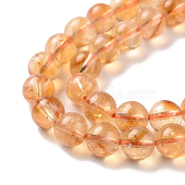 Natural Citrine Beads Strands(G-E109-01B)-4