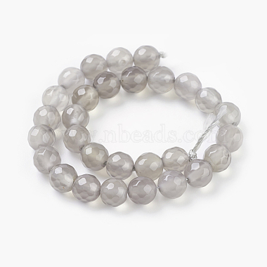 Natural Grey Agate Beads Strands(G-G067-6mm-1)-2