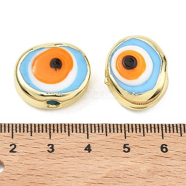 Handmade Evil Eye Lampwork Beads(LAMP-D006-08G)-4