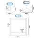Transparent Acrylic Earring Hanging Display Stands(EDIS-FH0001-05)-2