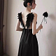 2 Pairs 2 Style Angel Wing Polyester Embroidery Lace Appliques(DIY-FG0003-89A)-5