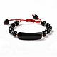 Natural Obsidian Braided Bead Bracelets for Women Men(BJEW-JB08930-06)-1