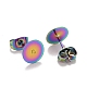 Ion Plating(IP) Rainbow Color 304 Stainless Steel Stud Earring Findings(STAS-K238-02C)-2