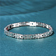 SHEGRACE Stainless Steel Panther Chain Watch Band Bracelets(JB679A)-6
